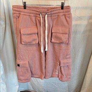 Screenshot Fleece Cargo Drawstring Shorts XL